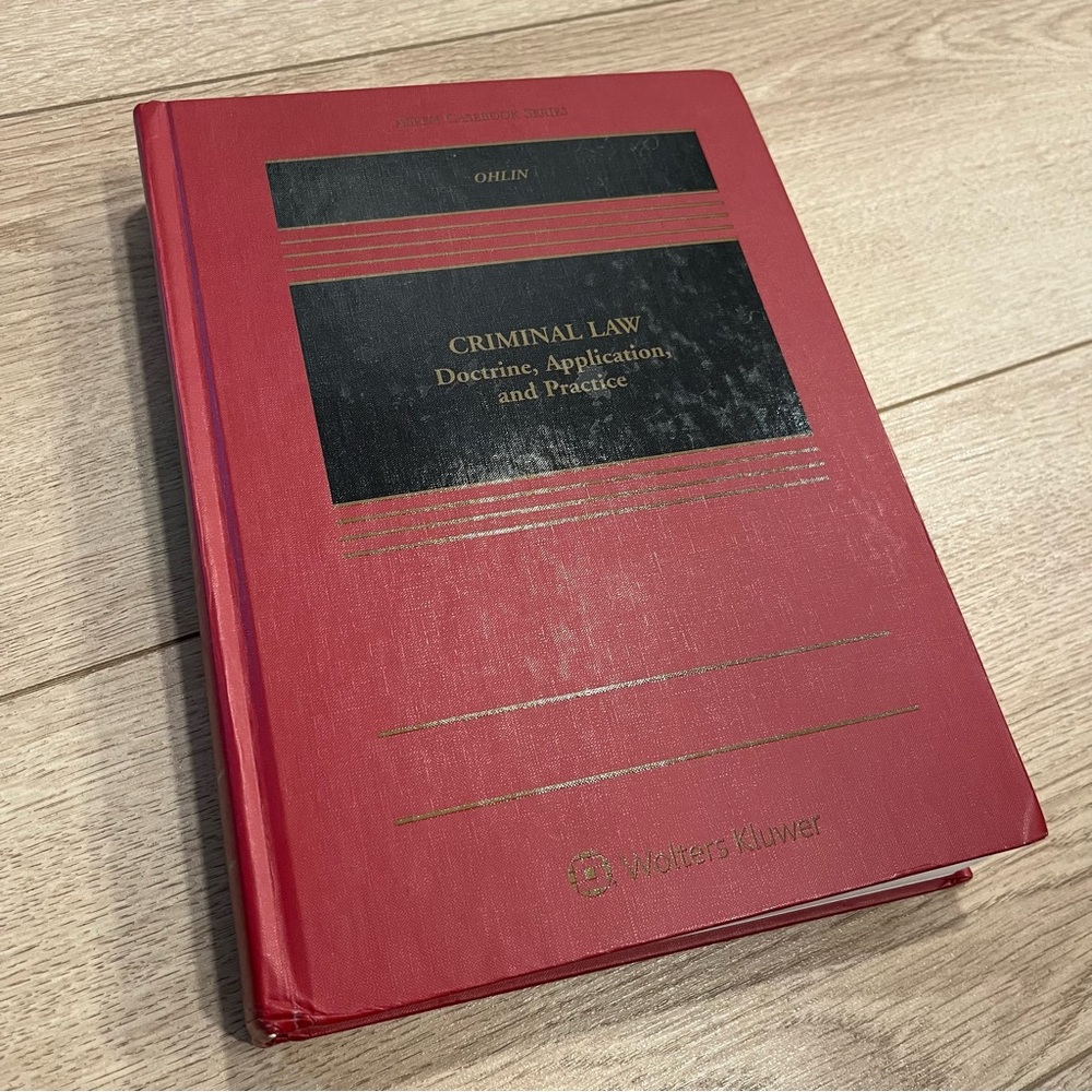 Criminal Law - Wolters Kluwer - Jens David Ohlin (2016) - First Edition